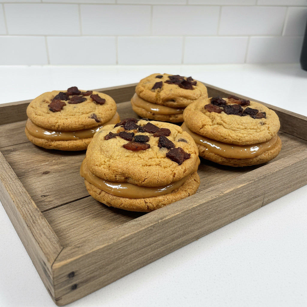 Smoked Bacon Dulce De Leche Chocolate Chip Cookie Catering Tray